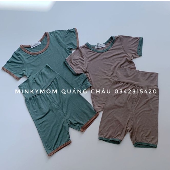 [MINKYMOM] BỘ CỘC VIỀN THUN LẠNH CẠP CAO MINKY MOM QUẢNG CHÂU