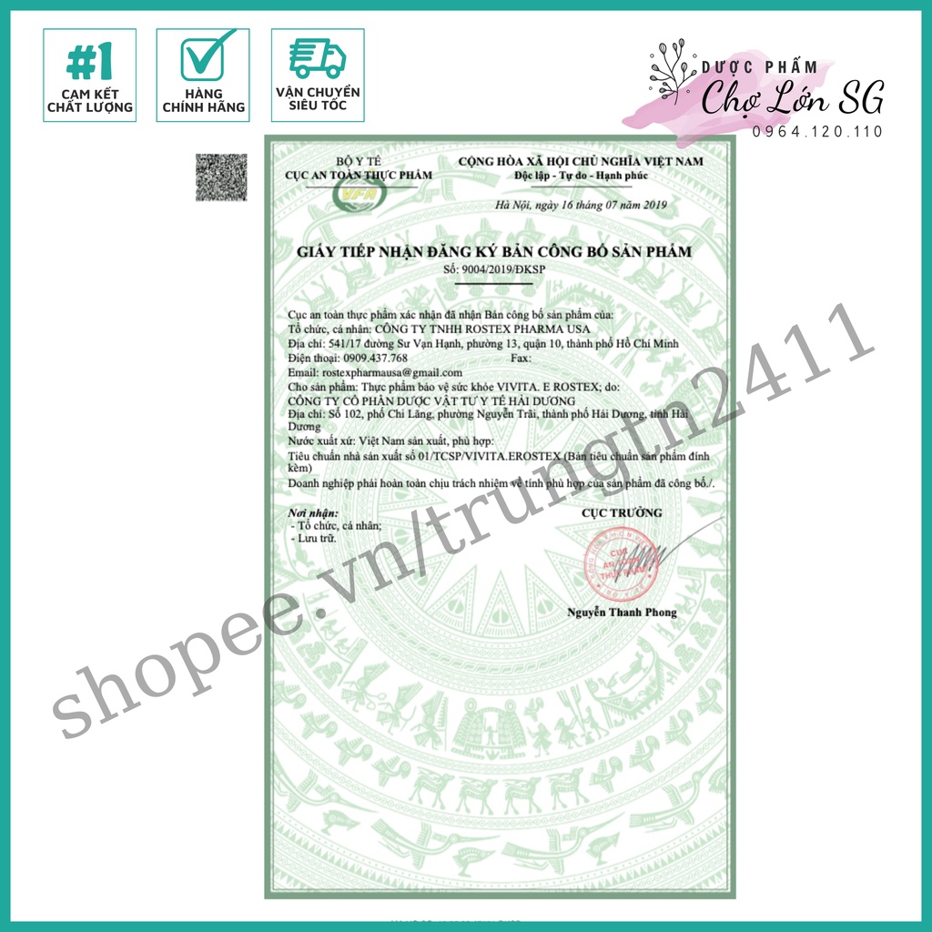 Viên uống đẹp da Vitamin E 4000mcg, tinh dầu lô hội làm đẹp da, chống lão hóa - Hộp 30 viên