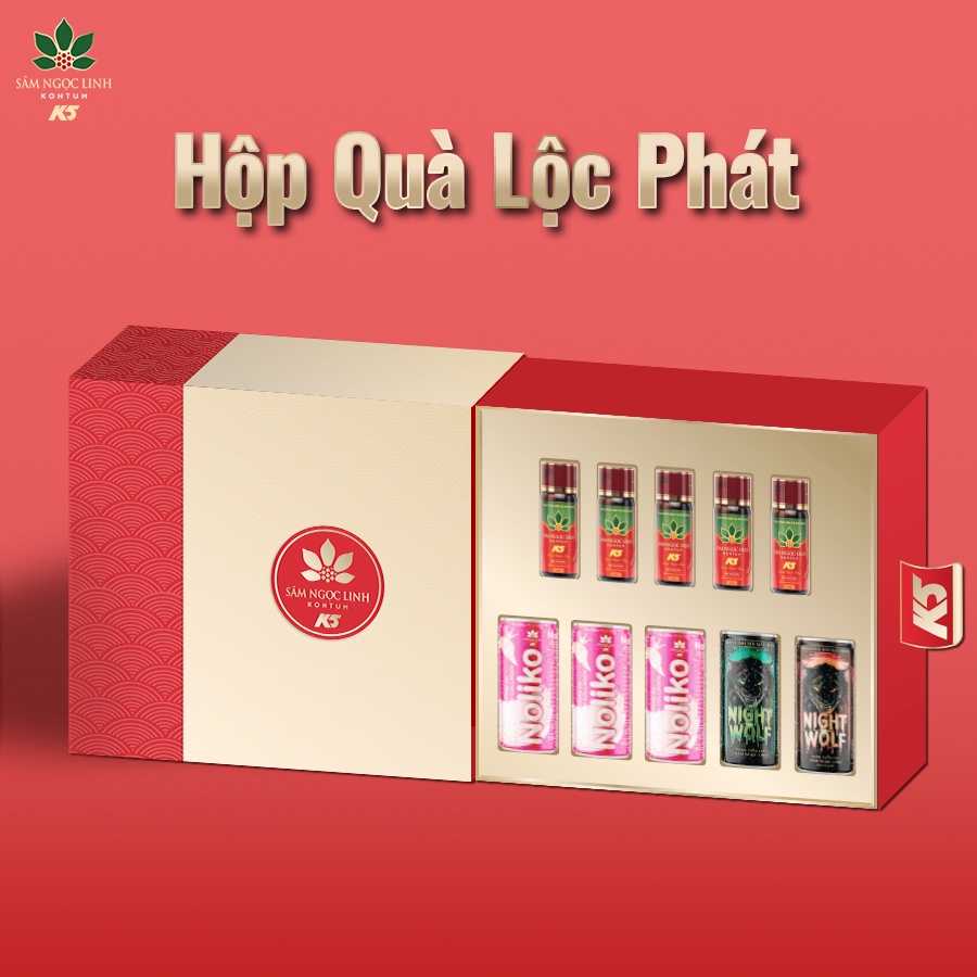 [Quà Tết] Hộp Quà Lộc Phát - Sâm Ngọc Linh Kon Tum K5 Chính Hãng