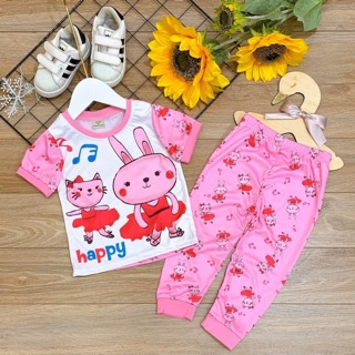 Combo 5 Bộ thun dài 3D cho bé gái