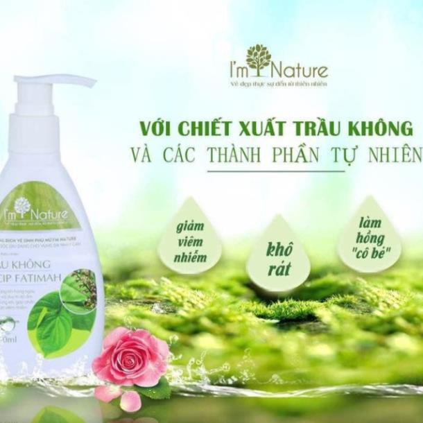 Dung Dịch Vệ Sinh Phụ Nữ Trầu Không I'm Nature 150ml Chính Hãng Công Ty