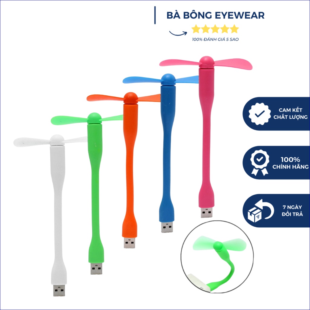 Quạt USB mini 2 cánh rời siêu mát - Quạt 2 cánh usb