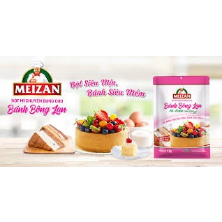 Bột mì chuyên dụng cho bánh Bông Lan MEIZAN  túi 1KG