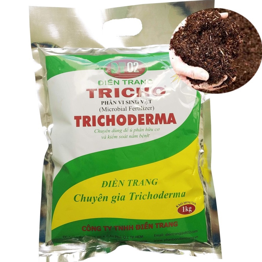 Nấm Đối Kháng Trichoderma Điền Trang 1kg, Nấm tricoderma Chuyên Dùng Ủ Phân Kiểm Soát Mầm Bệnh Cây Trồng