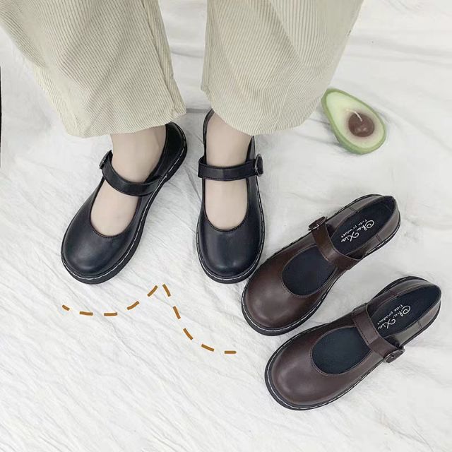 Order giày oxford phiên bản giày Mary Jane mix quai cài, hàng quảng châu loại đẹp