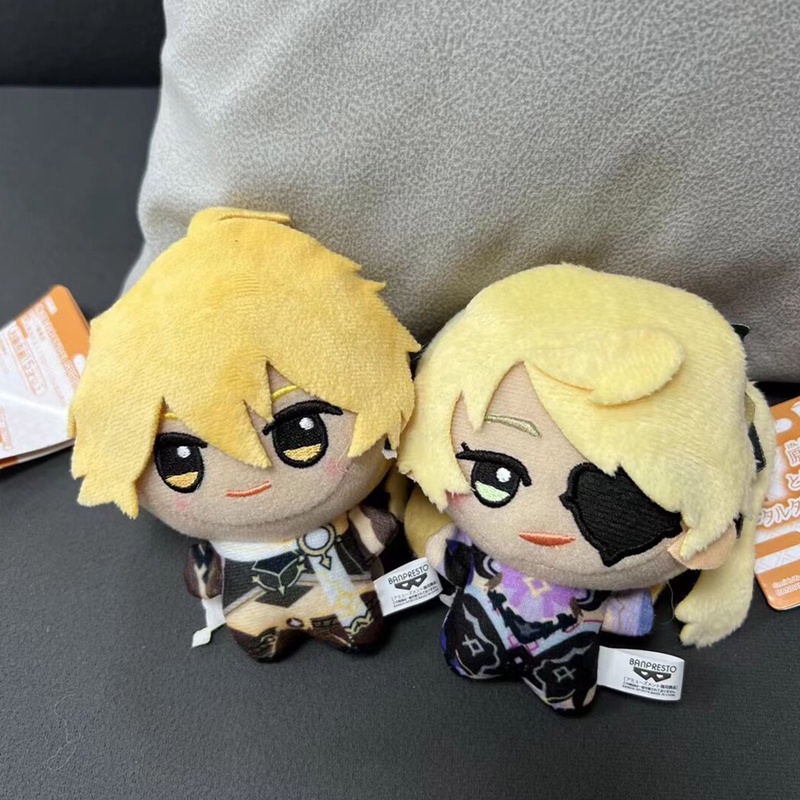 Aayetd 2022 New Genshin Impact Plushie Keychain Pendant Zhongli Xiao Tartaglia Stuffed Doll Soft Toy Game Anime Bag Keychain for Gift