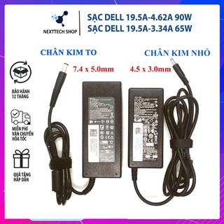 Sạc laptop dell 19.5V-4.62A 90W 19.5V-3.34A 65W sạc dell chân to chân nhỏ, sạc máy tinh loại tốt
