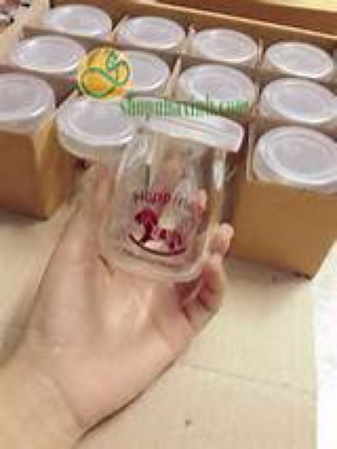 Bộ 12 hũ làm sữa chua thuỷ tinh hình ngộ nghĩnh