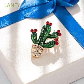 Huy hiệu cài áo hình lá cây xương rồng thời trang