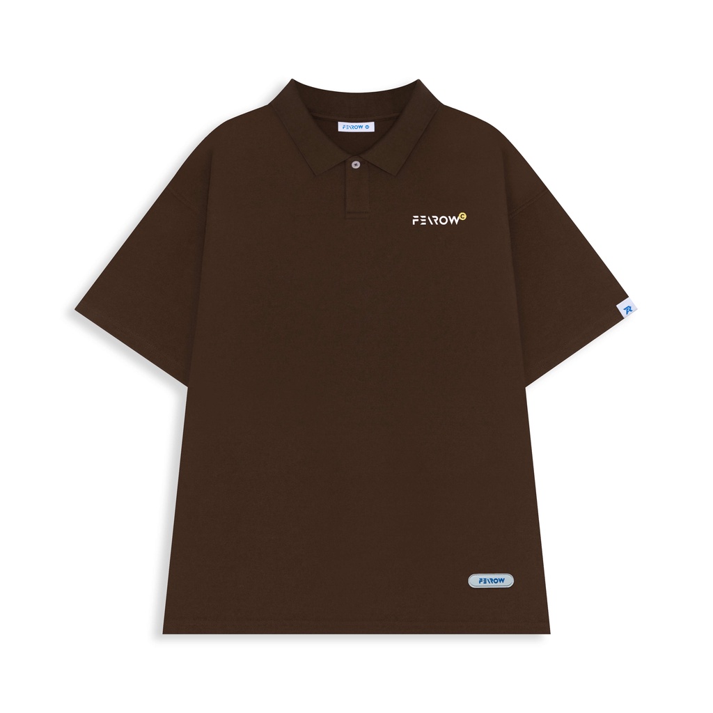 Áo polo nam nữ local brand unisex Fearow Signature / Màu Nâu - FW704