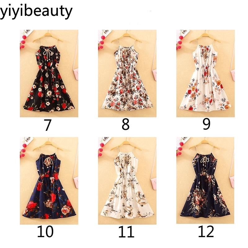Váy sling A-Line ngắn ngọt ngào in họa tiết mùa hè mới | BigBuy360 - bigbuy360.vn