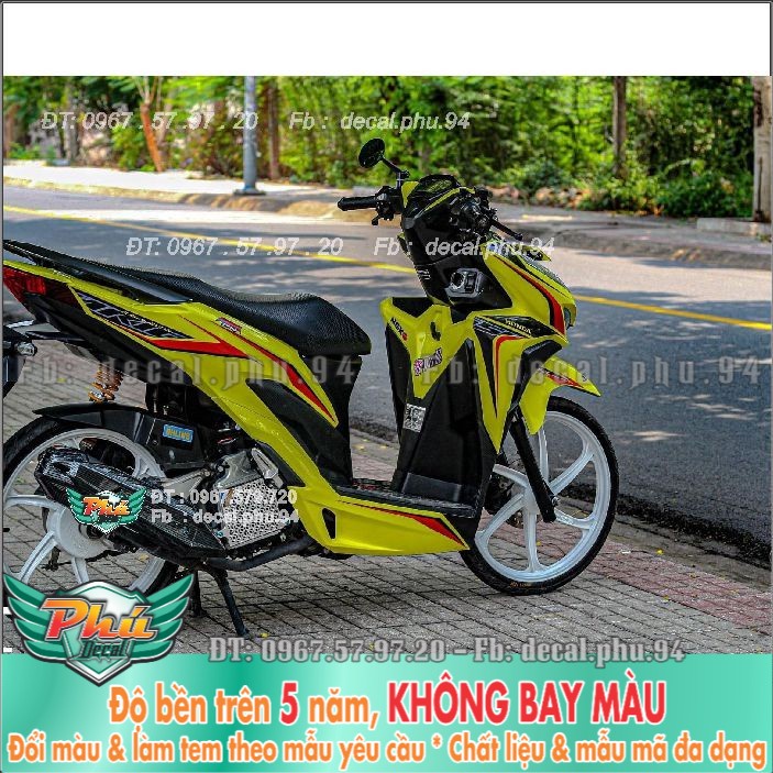 Tem rời Vario Vàng đen đỏ (B) -1