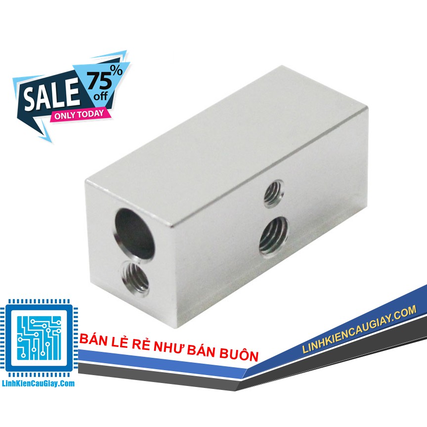 Gá Nhôm Dẫn Nhiệt E3D V6 Dual Extruder