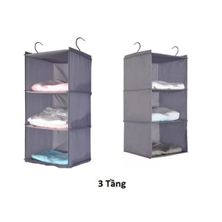 Túi vải Box treo đồ 3 tầng, 4 tầng loại lớn đa năng dễ dàng gấp gọn.