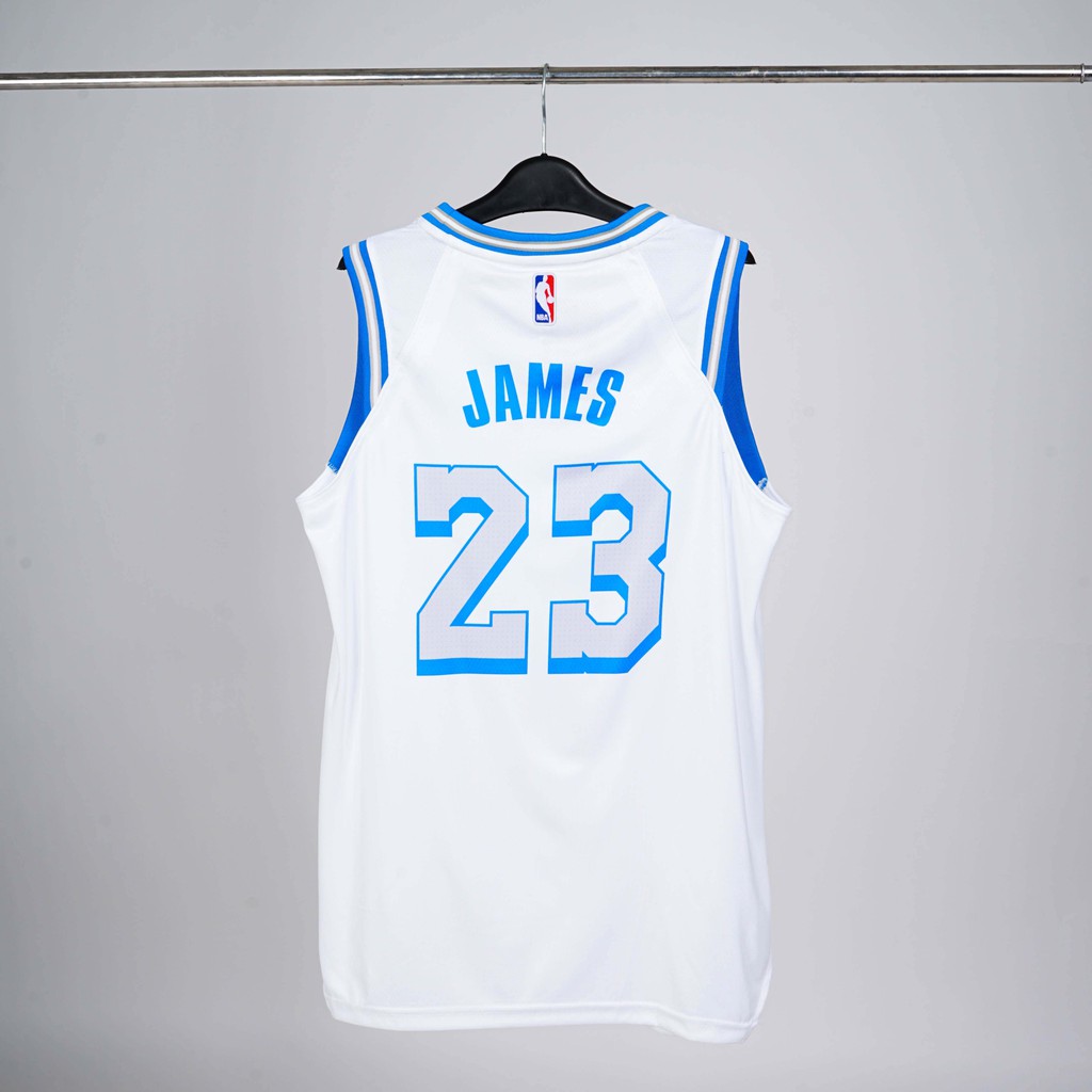 Đồ bóng rổ thêu Actee LA Lakers màu Trắng