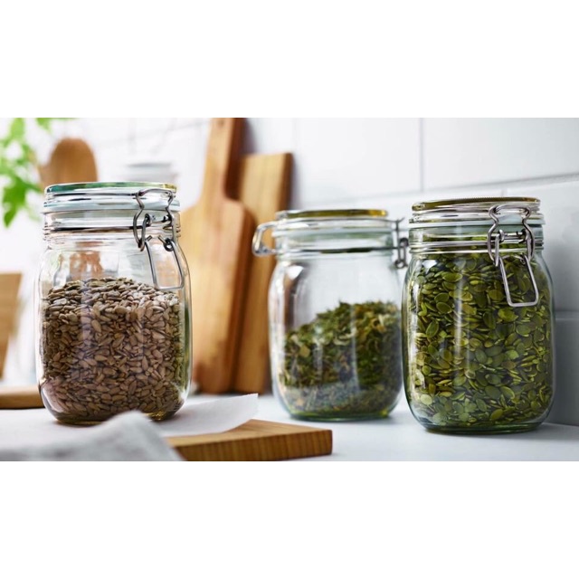 Lọ Thủy Tinh Có Nắp IKEA Chính Hãng - KORKEN