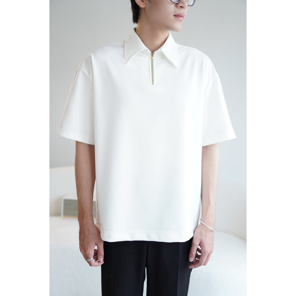 ÁO POLO PHẲNG ZIPPER DÂY KÉO CỔ DỆT KIM