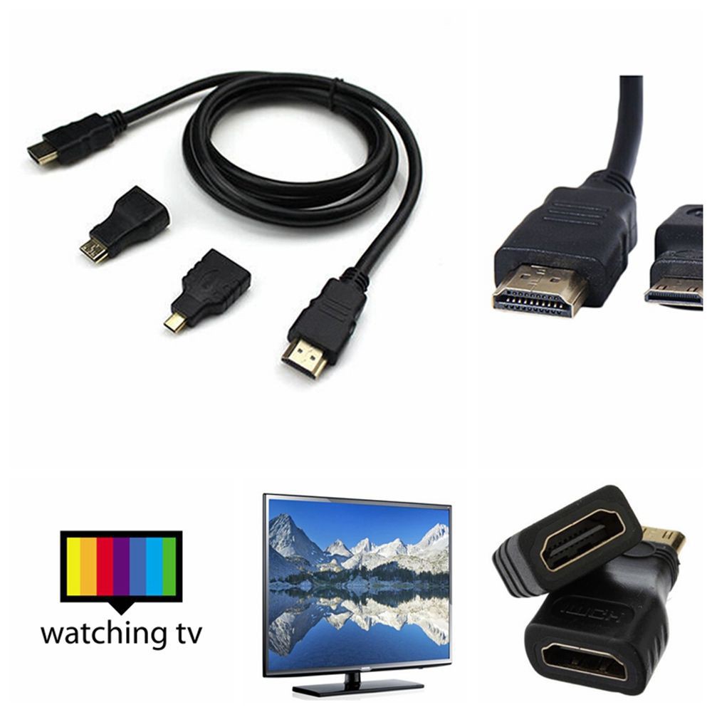 Cáp chuyển đổi HDMI 1080p sang Mini/Micro HDMI V1.4 dài 1.5m