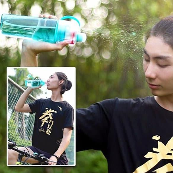 Bình Nước Có Vòi Xịt Dung Tích 600ml Dùng Khi Chạy Bộ/Tập Yoga/Chạy Bộ