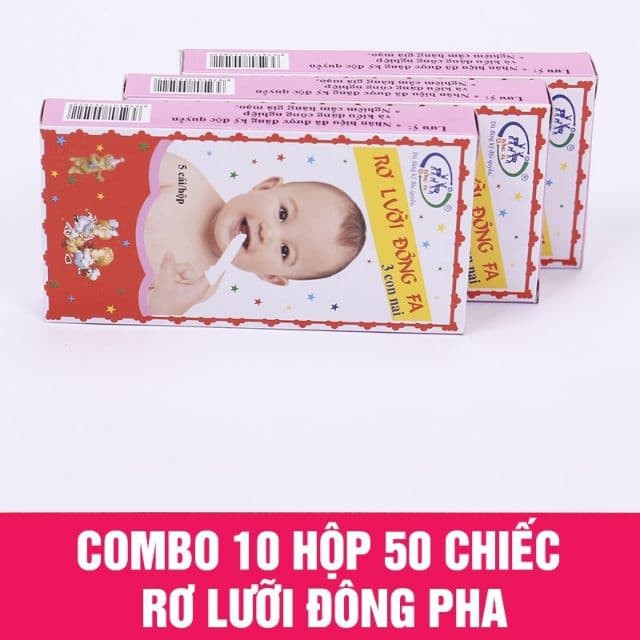 Rơ lưỡi đông pha-combo 10 hộp 50 chiếc