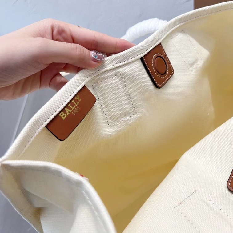 BALLY Túi Xách Canvas Sức Chứa Lớn Thời Trang Dành Cho Nữ777777