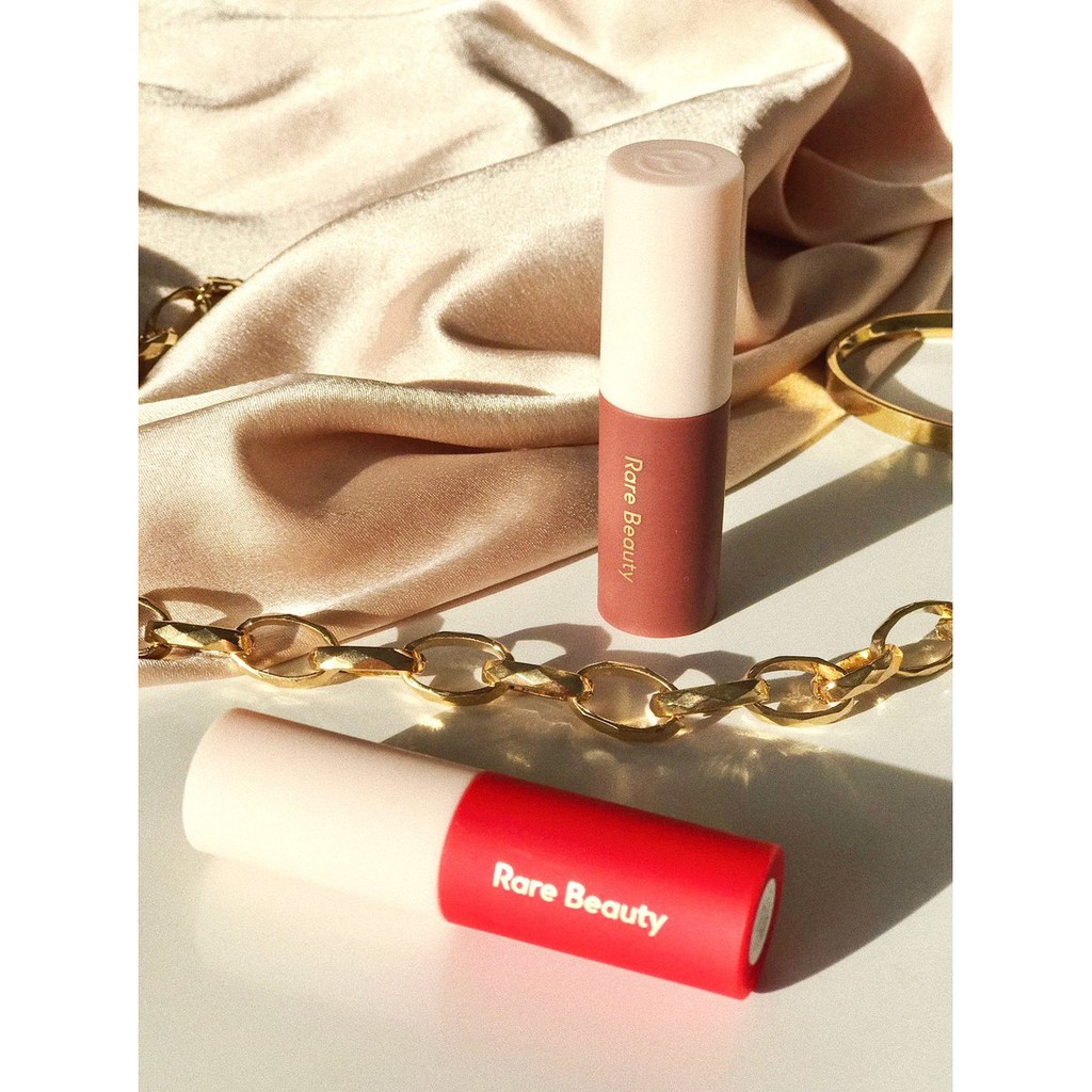 HOT - Fullset  Bộ son kem lỳ Rare Beauty by Selena Gomez Mini Lip Souffle Matte Cream Lipstick Duo