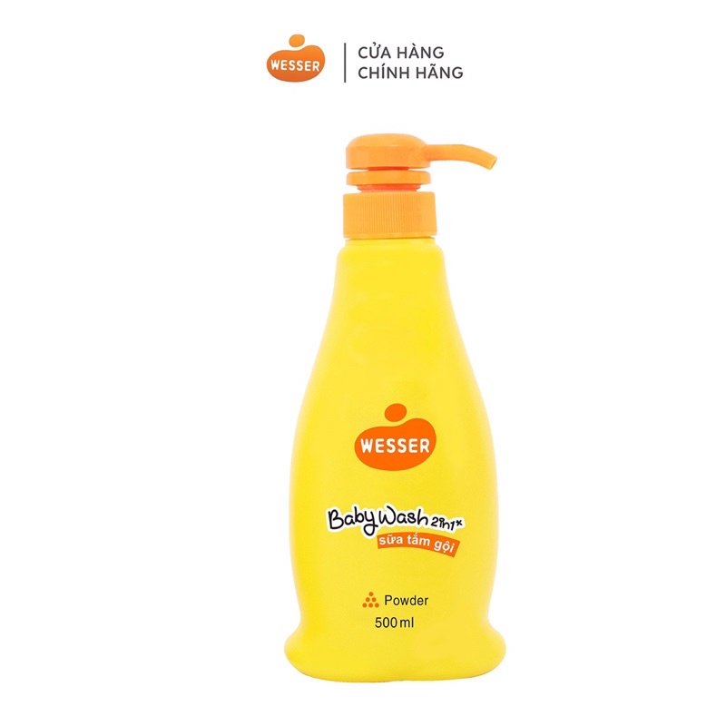 SỮA TẮM GỘI EM BÉ WESSER 500 ml