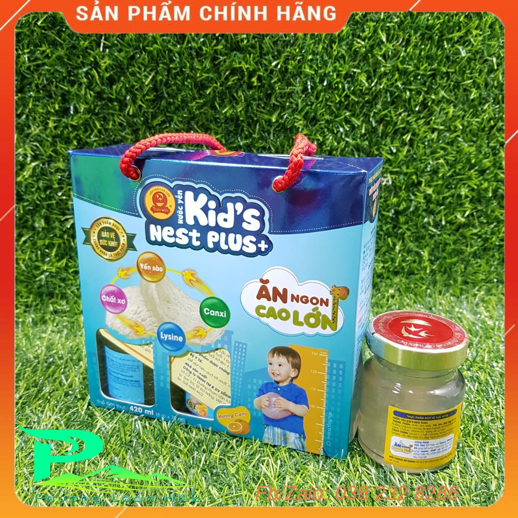 Nước yến Kid's Nest Plus+ Hộp 6 hũ x 70ml