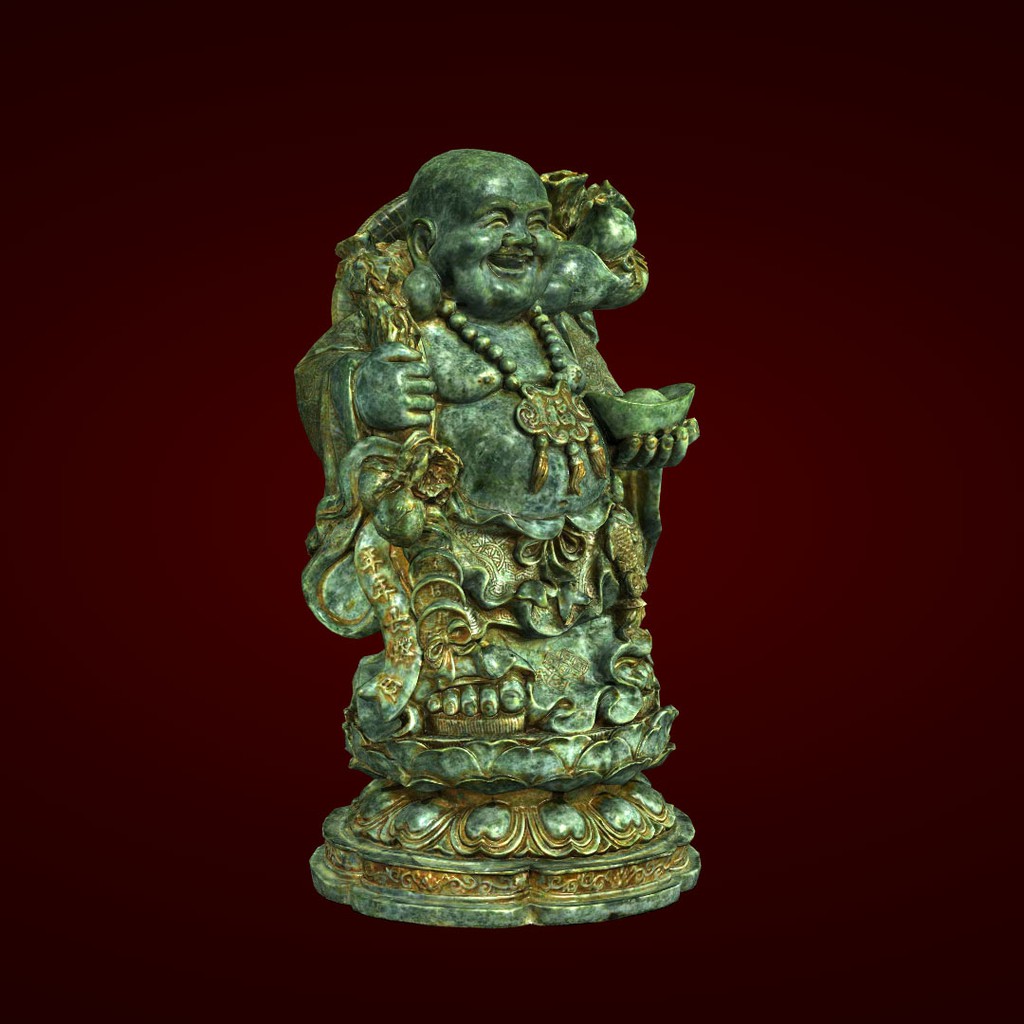 Qùa tết biếu sếp - Tượng Phật Di Lặc trang trí phòng khách - Xưởng E3D - DL 084