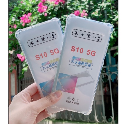 Ốp Lưng silicon Samsung Galaxy S10 5G Dẻo Trong Suốt Chống Sốc Bảo Vệ 4 Góc Máy mới
