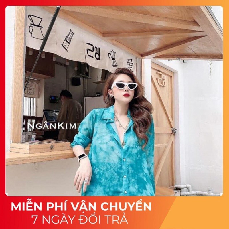 Sơ Mi Lụa Loang Cực Hot Về Hàng Chất lụa [ 𝐅𝐑𝐄𝐄 𝐒𝐇𝐈𝐏 ] Bao Mềm Đẹp Form Rộng hàng may kỹ Sỉ