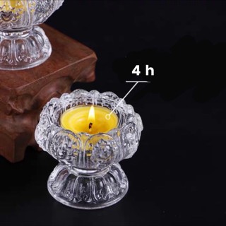 Chân đèn bơ bát kiết tường (chân nến thuỷ tinh)