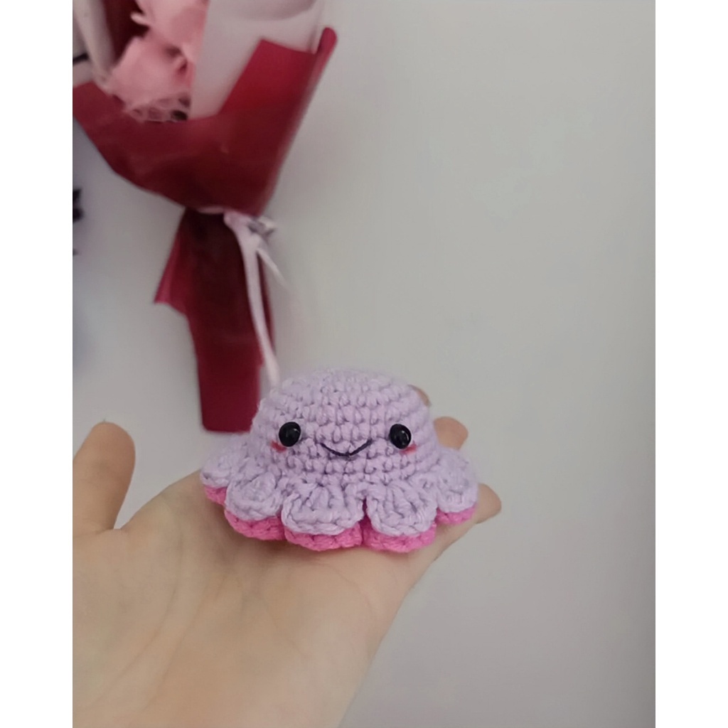 [HOT] MÓC KHÓA LEN BẠCH TUỘC CẢM XÚC CUTE