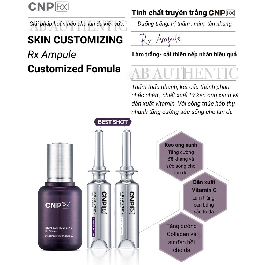 1 Gói tinh chất dưỡng trắng nâng cơ CNP Skin Customizing Regenerating Brightening. | BigBuy360 - bigbuy360.vn