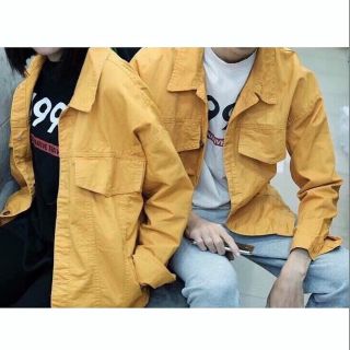 [Size M,L,XL] (5 màu Hàng loại 1 Quảng Châu) Áo khoác kaki đủ màu vàng , rêu, đen , cam đất , be nude