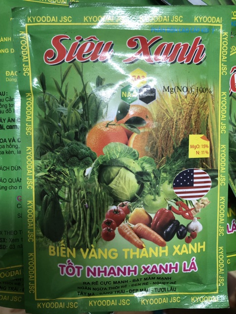 Phân bón lá Siêu Xanh (gói 50 gr) - TỐT RỄ - XANH LÁ