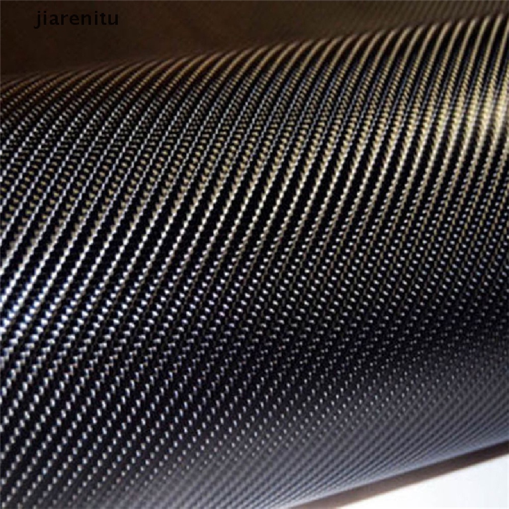 (hot*) Perfect 3D Carbon Fiber Black Vinyl Film Auto Car Sheet Wrap Roll Sticker Decor jiarenitu