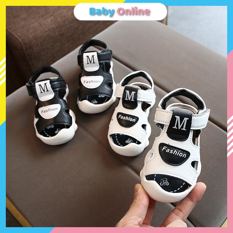 Giày sandal bé trai chống vấp chống trơn đế mềm đàn hồi cho bé từ 0 - 4 tuổi ( A305 )