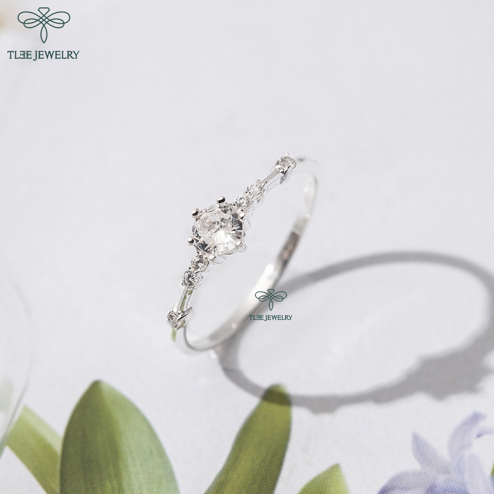 Nhẫn bạc nữ TLEE Snow Princess Nor nạm đá lấp lánh TleeJewelry A0163