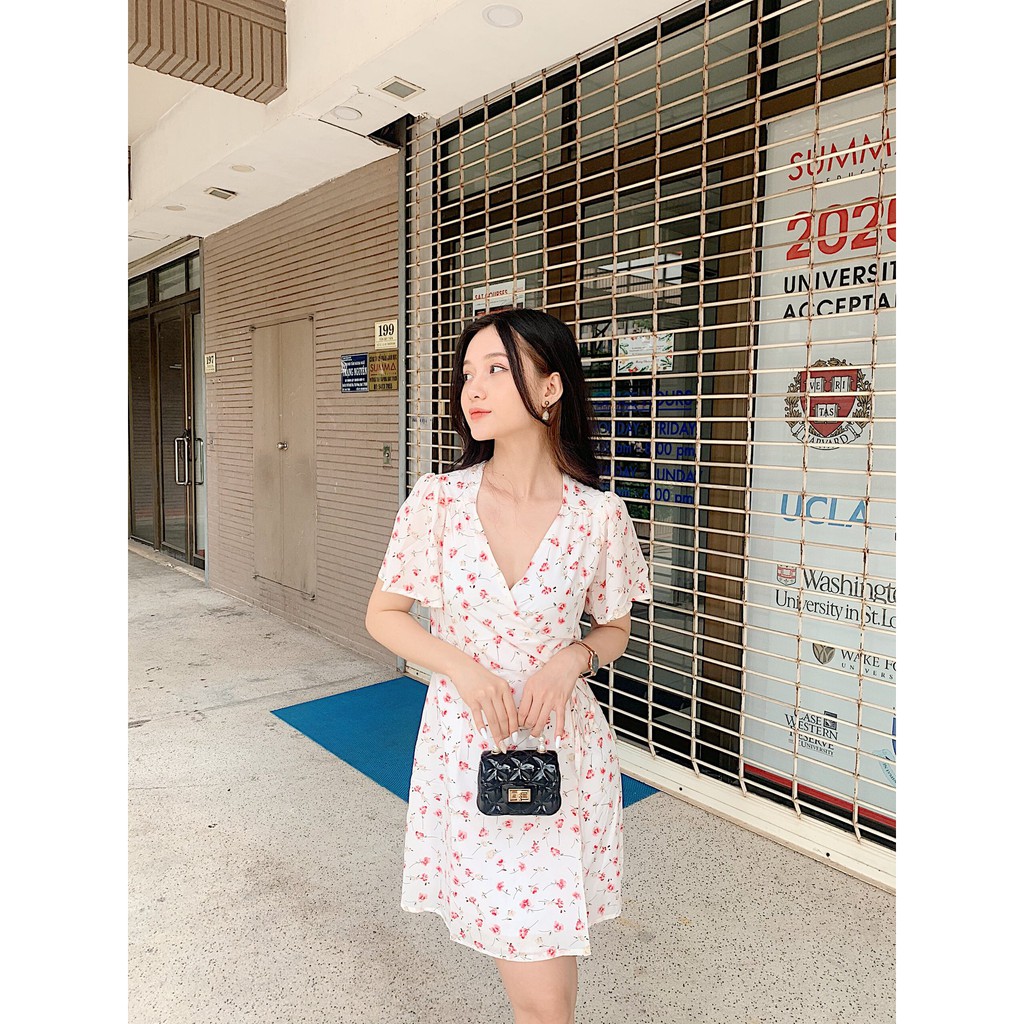 [Mã WABRWA15 giảm 15% đơn 300K] Đầm hoa - wrap - váy hoa HEYBEE HT19 | BigBuy360 - bigbuy360.vn