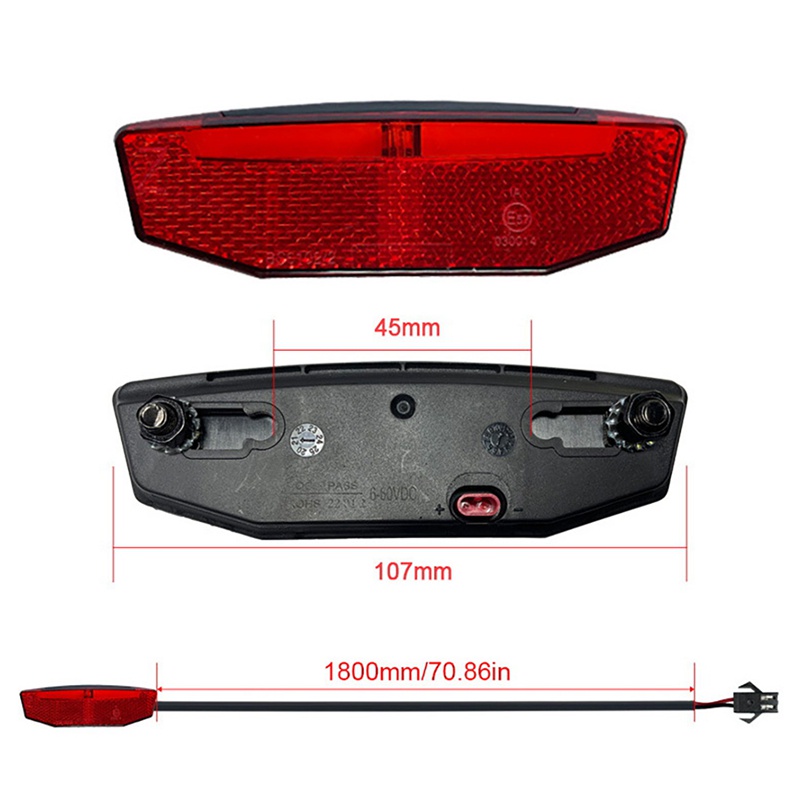 Bộ Đèn Pha Xe Đạp Điện 12-72V Ebike Chất Lượng Cao