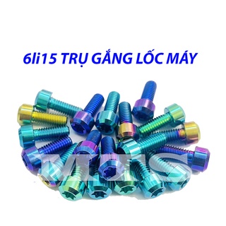 ỐC 6li15 TITAN GR5 Đầu Trụ Gắng dàn áo lốc máy cùng kích thước-MTS