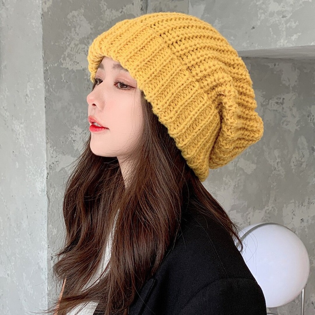 Mũ len nữ YOLA SHOP , nón len giữ ấm Hàn quốc slouchy, thời trang, ấm áp cho mùa đông MULE.004 (QUÀ TẶNG CỘT TÓC)