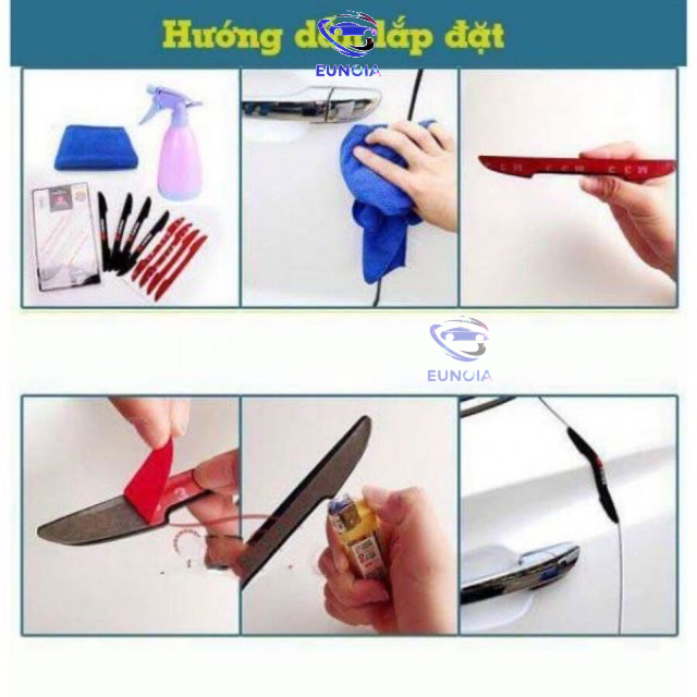 [ hàng mới về ] bộ 4 miếng chống va đập cánh cửa đủ logo hãng xe ô tô - phụ kiện đồ chơi ô tô xe hơi EUNOIA