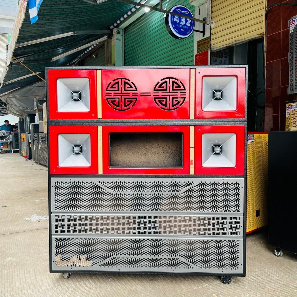 VỎ THÙNG LOA KÉO 4 BASS 40 4 TREBLE 2 TRUNG 16 NẮP GẬP LÊN XUỐNG CAO CẤP - 432VIETNAM