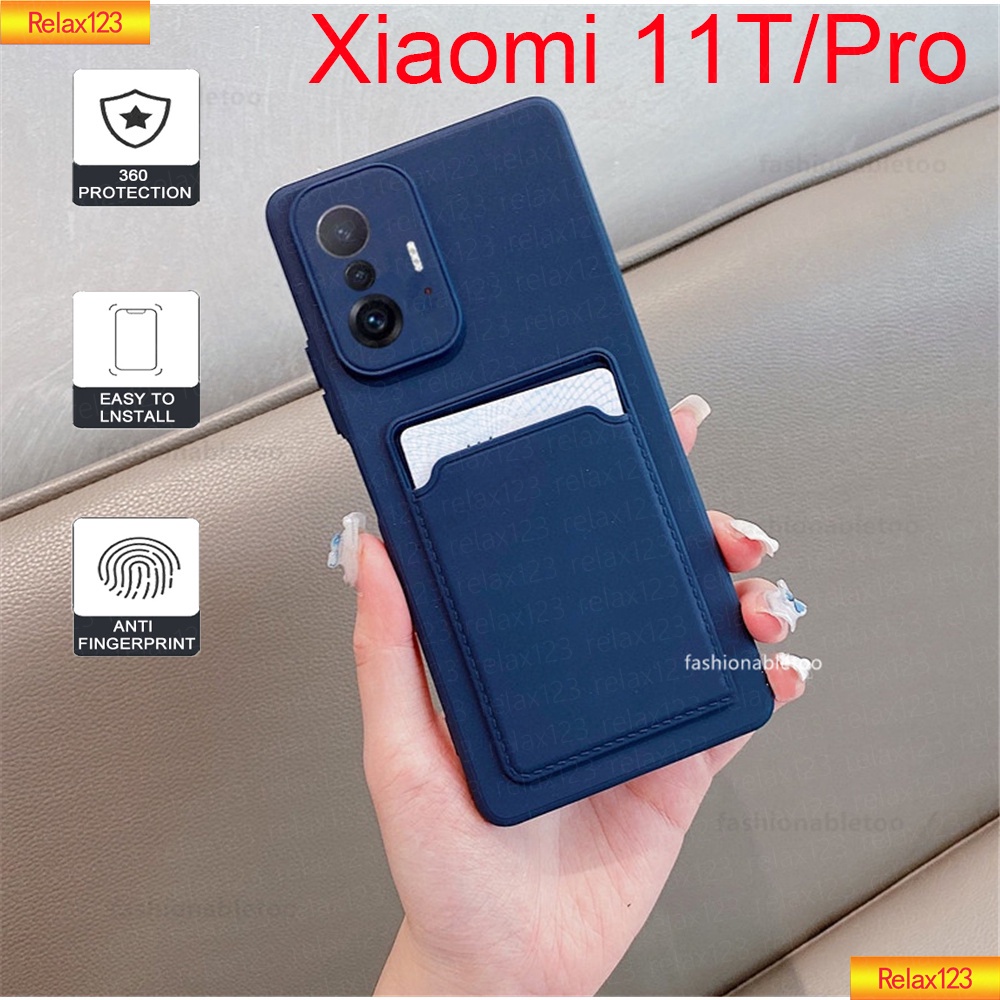 Ốp điện thoại silicon mềm chống sốc có ngăn đựng thẻ cho Xiaomi Mi 11 11Lite 11T Pro 11TPro 11 T Pro Lite NE 4G 5G