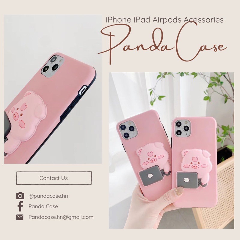 Ốp lưng iphone Lợn Hồng Nổi