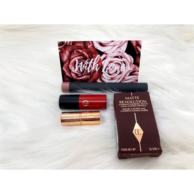 [Auth 100%] Son mini Charlotte Tilbury - Giorgio Armani - Bite Beauty