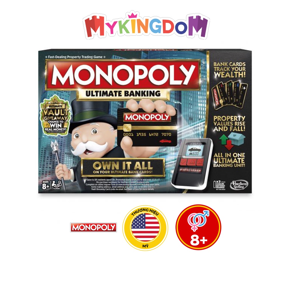 Cờ Tỷ Phú Ngân Hàng Điện Tử Cao Cấp MONOPOLY