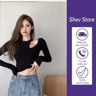 Áo thun nữ hàn quốc kiểu tay dài ôm AT018